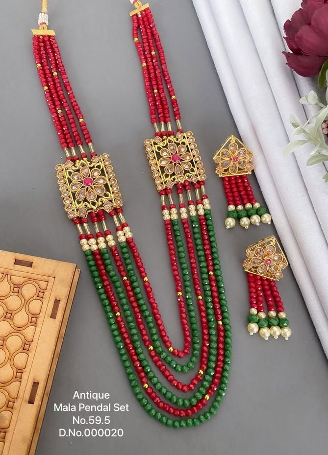 595 AN Designer Antique Mala Pendant Wholesale Price In Surat
